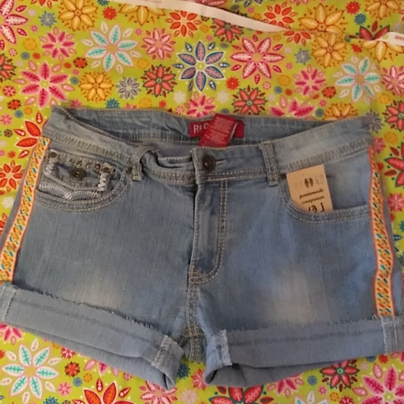 Red Rivet Pants - 1220 Size 13j Red Rivet Jean Shorts